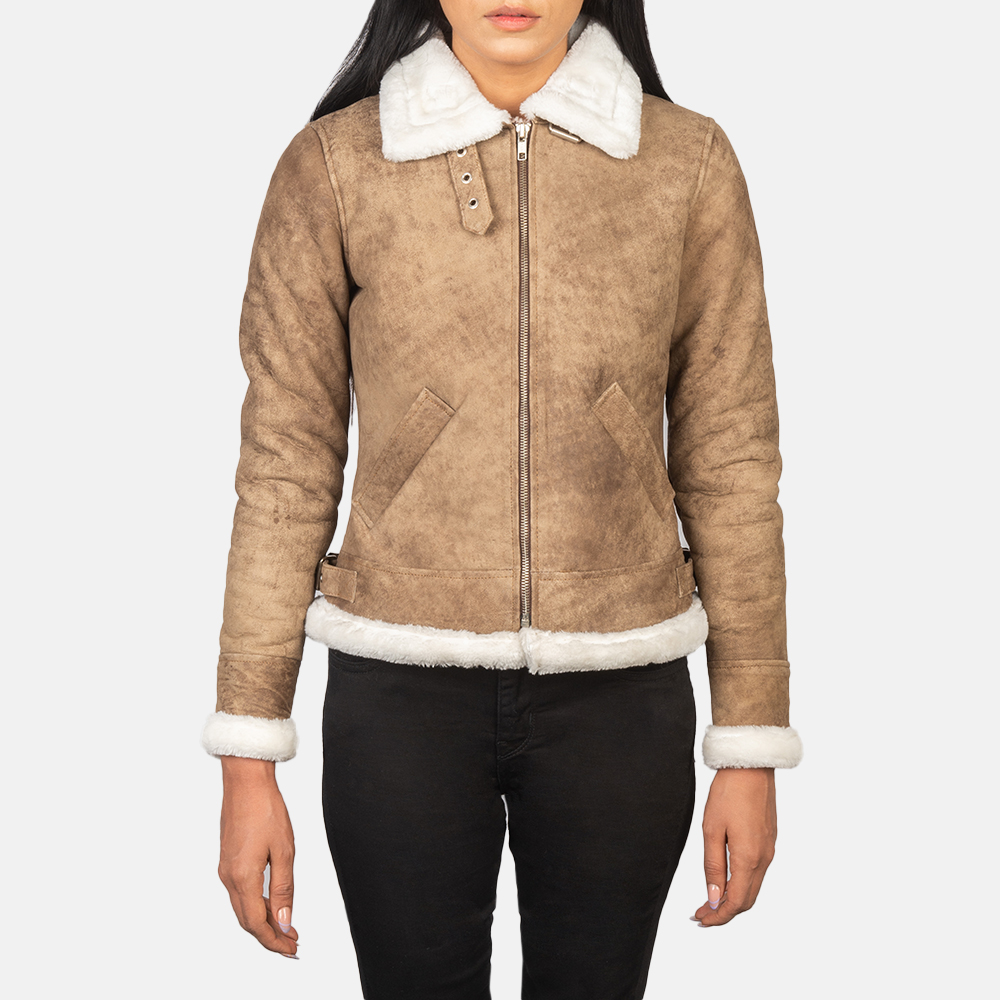 Women's+Sherilyn+B-3+Distressed+Brown+Leather+Bomber+Jacket+Close+Front-5-1652195143426