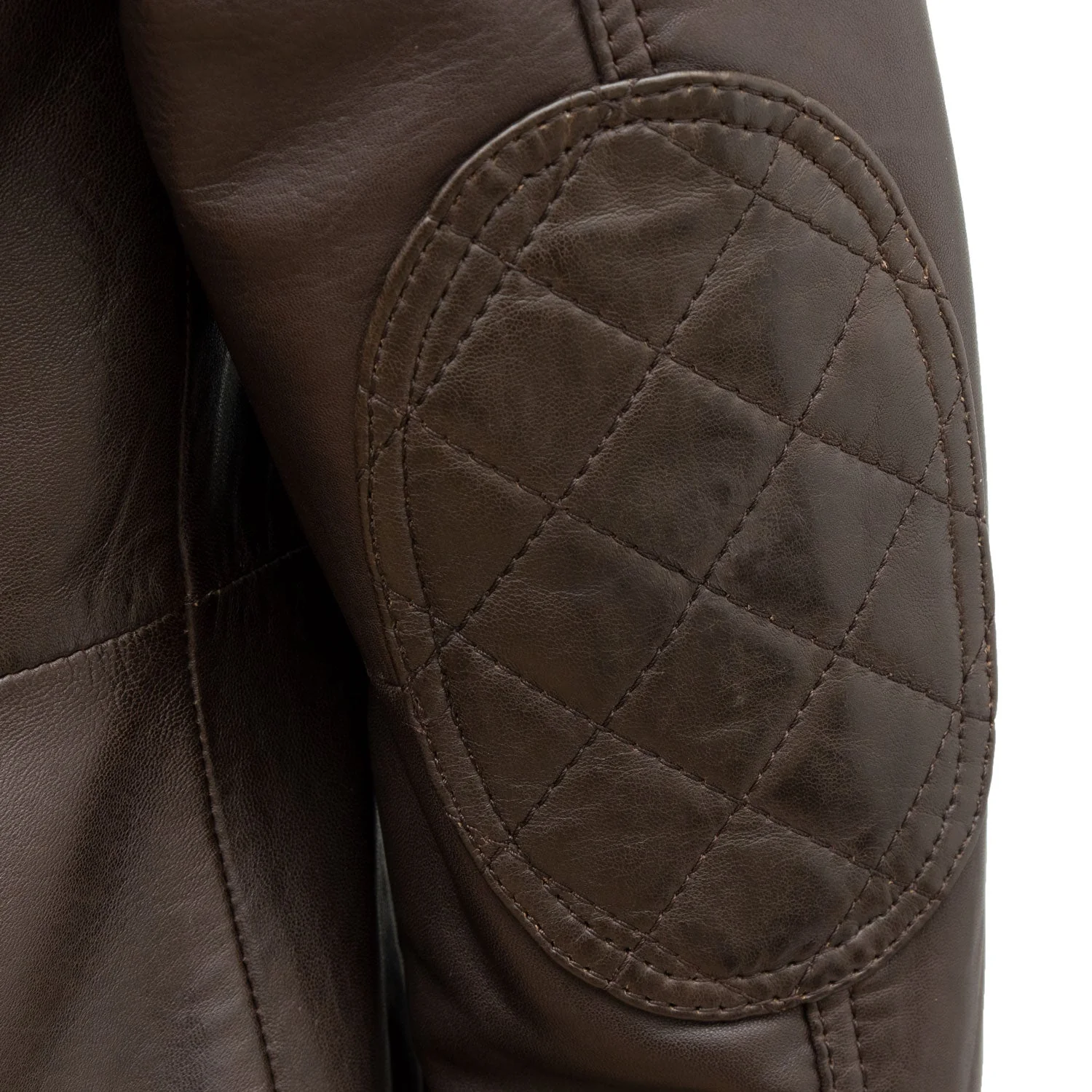 TRENT: MEN'S BROWN LEATHER COAT