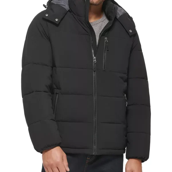 Men's Stretch Hooded Puffer Jacket