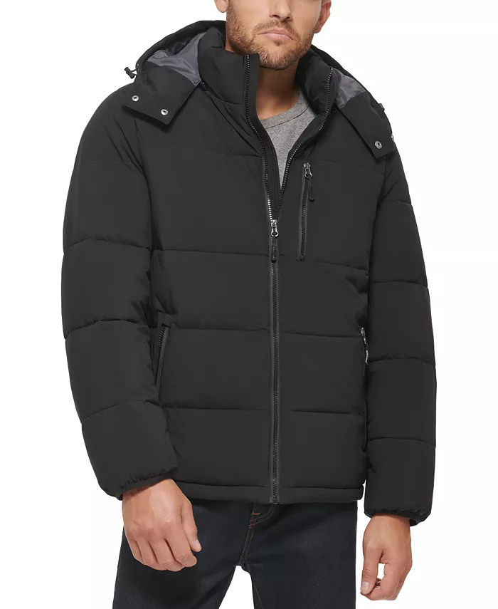 Men's Stretch Hooded Puffer Jacket