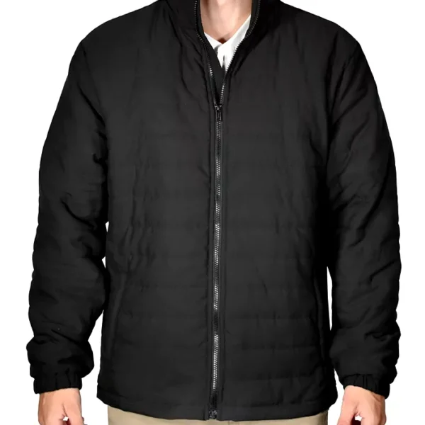 Men's Quilted Full-Zip Stand-Collar Puffy Jacket