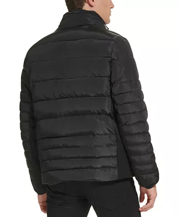 Men's Mixed Quilted Puffer Jacket