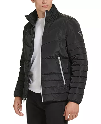 Men's Mixed Quilted Puffer Jacket
