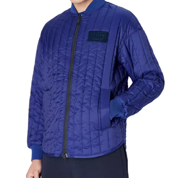 Men's Quilted Bomber Jacket