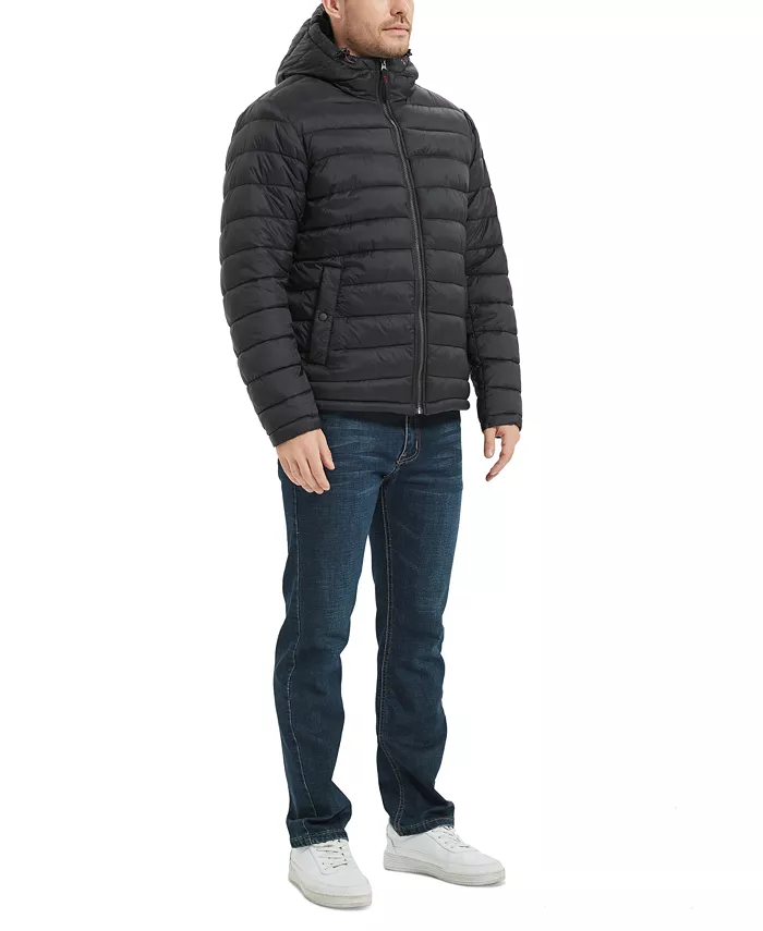 Men's Sherpa Lined Hooded Puffer Jacket