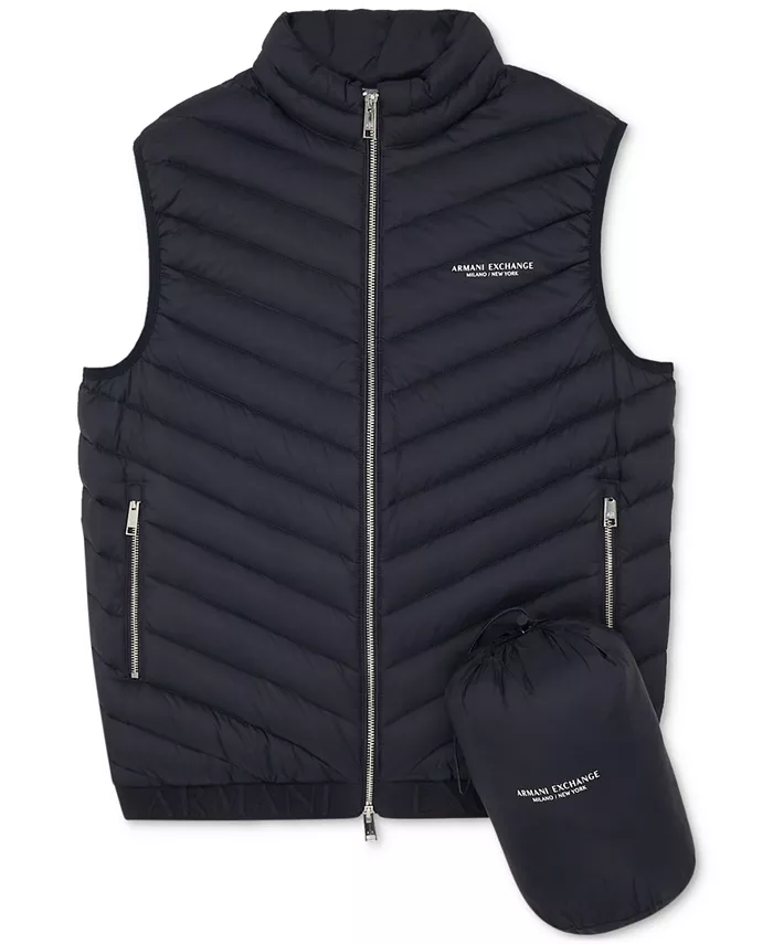 Men's Packable Reversible Down Puffer Vest