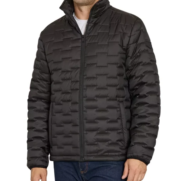 Men's Brick Quilt Puffer Jacket