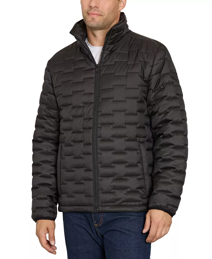 Men's Brick Quilt Puffer Jacket