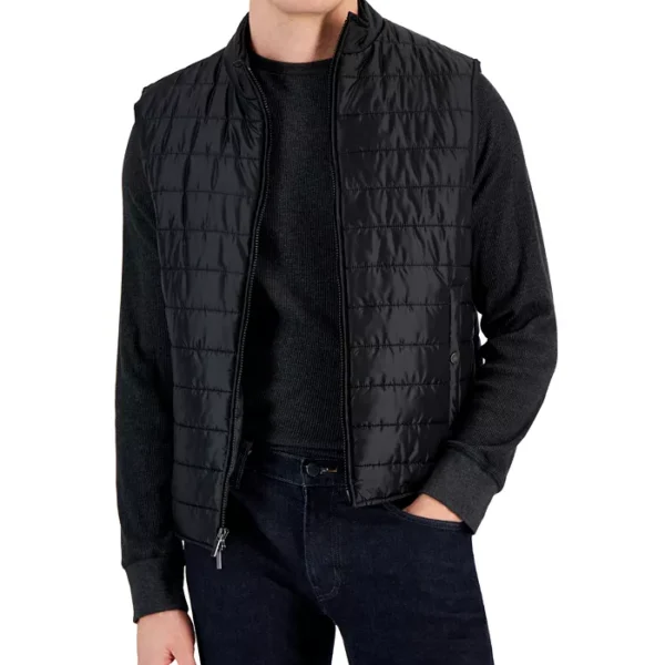 Men's Quilted Zip-Front Nylon Vest