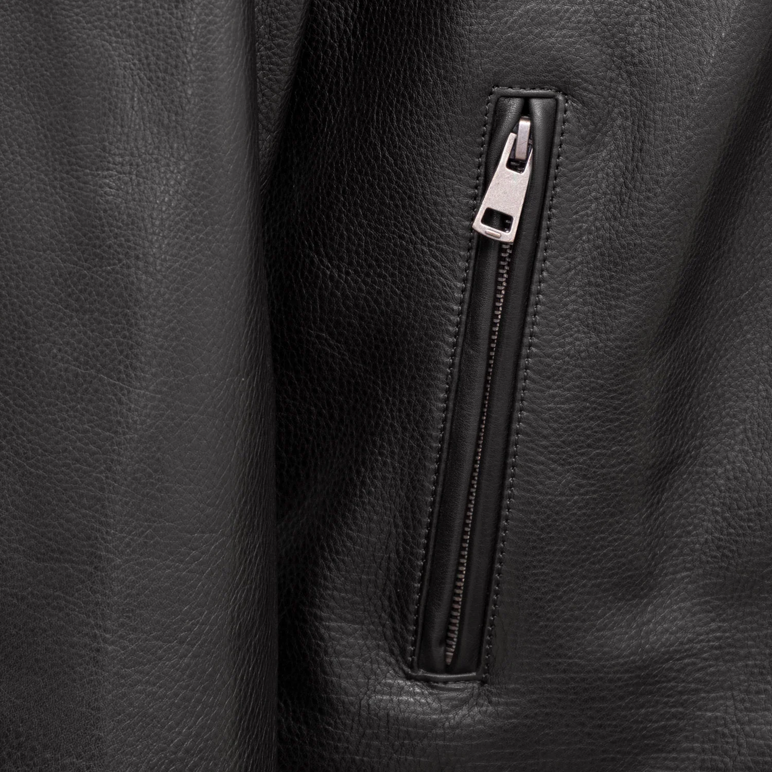 HENRY: MEN'S BLACK LEATHER JACKET