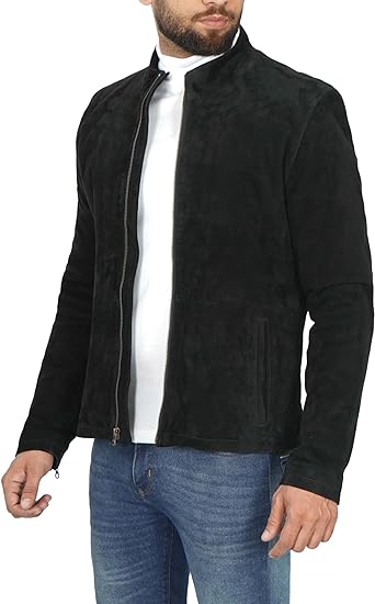 Casual Suede Leather Jacket For Men