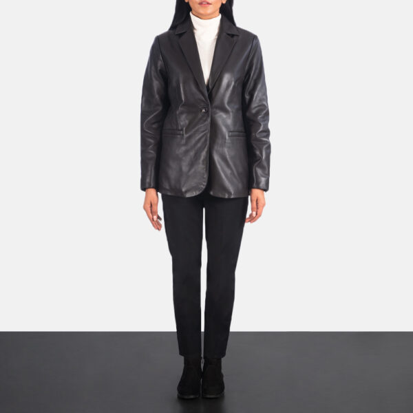 Norma Brown Leather Blazer