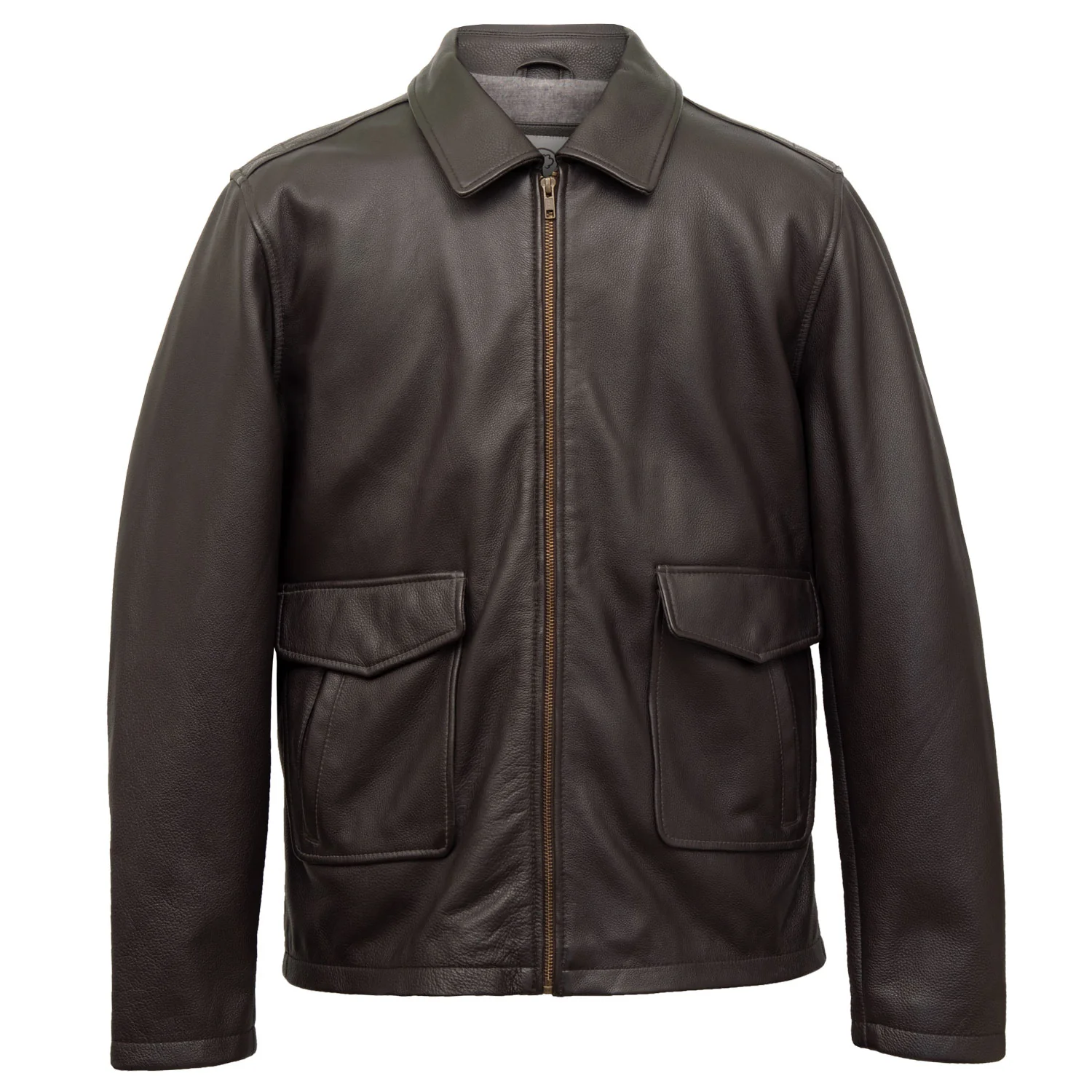 HARRY: MEN'S BROWN LEATHER JACKET