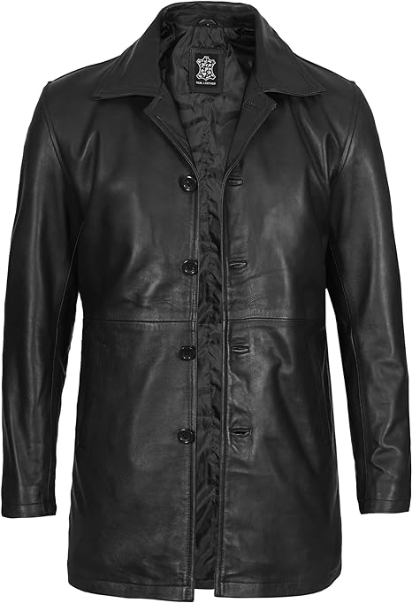 Casual Real Lambskin Leather Coat For Men