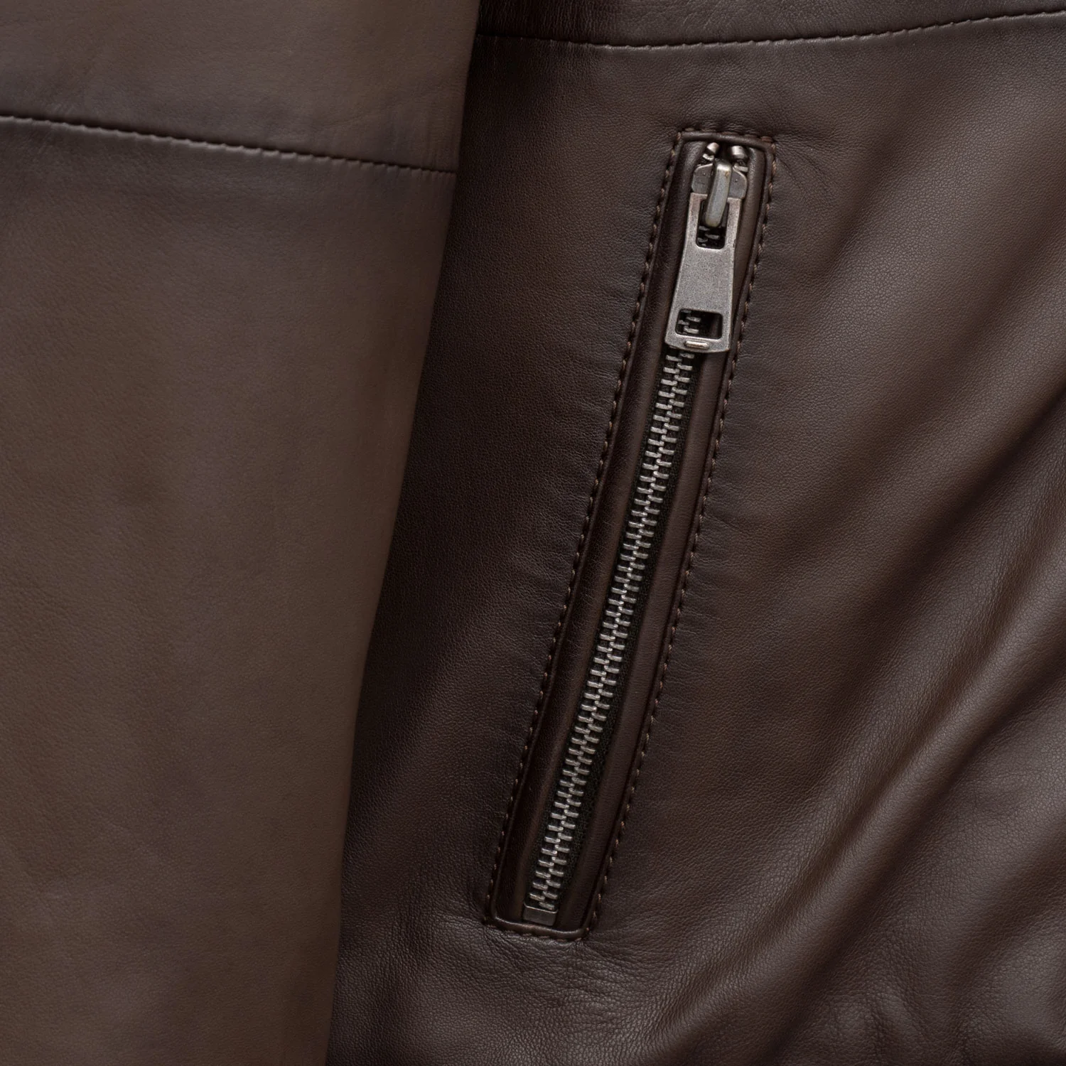 MAXWELL: MEN'S BROWN LEATHER JACKET