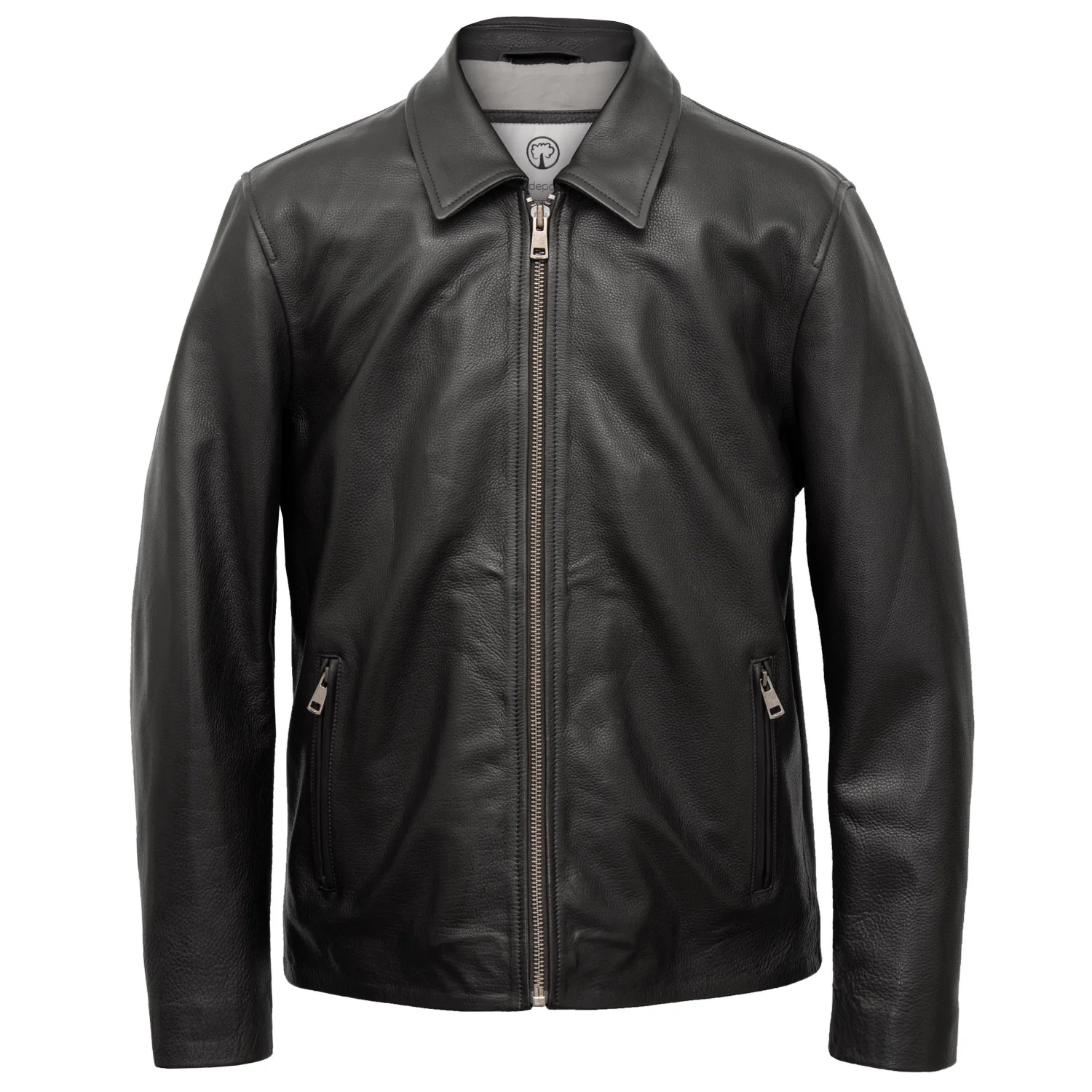 HENRY: MEN'S BLACK LEATHER JACKET