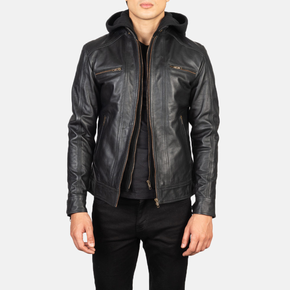 MensHectorBlackHoodedLeatherBikerJacketCloseFront-5-1634128487573.jpg