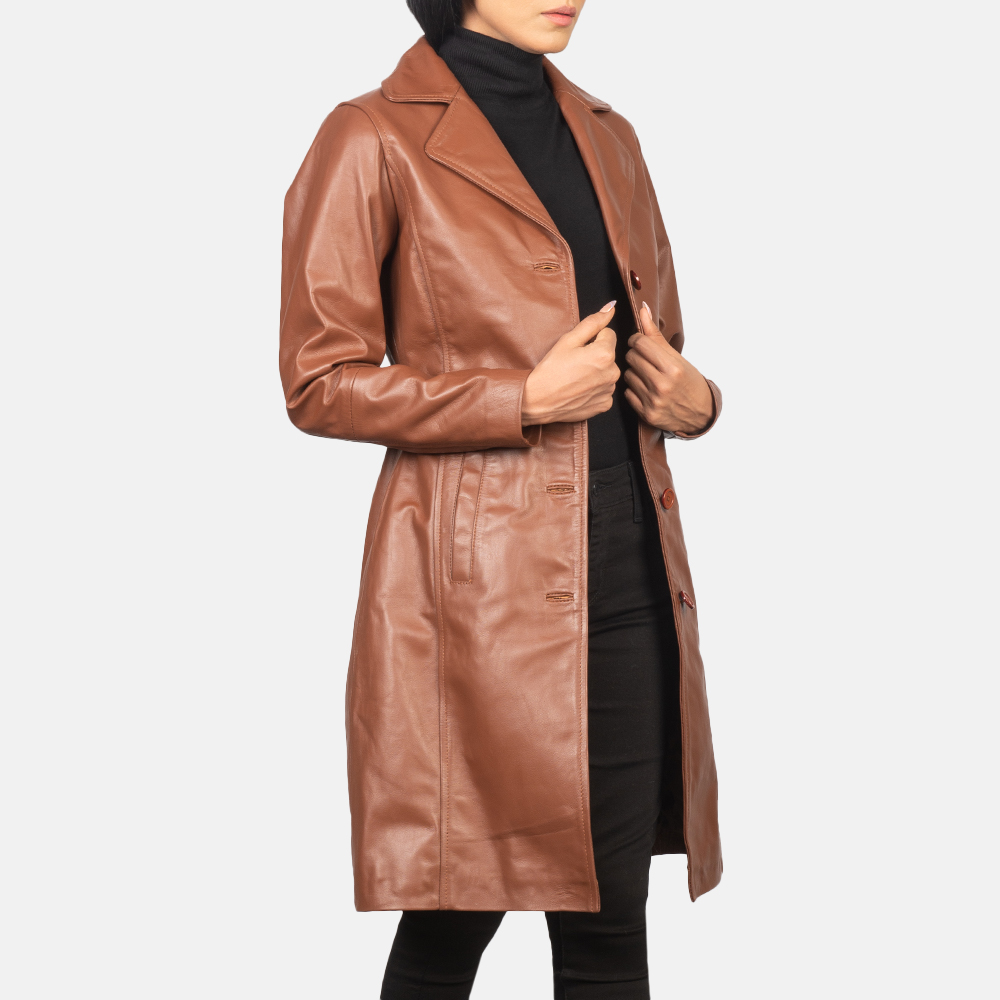 WomensAlexisBrownSingleBreastedLeatherCoatCloseFront-5-1652199614343.jpg