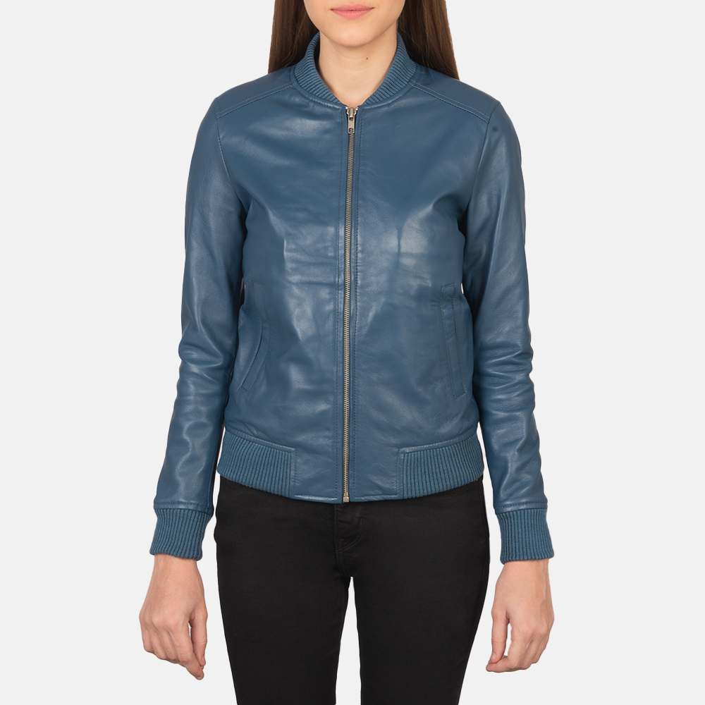 WomensBlissBlueLeatherBomberJacketCloseFront-5-1659372723816.jpg
