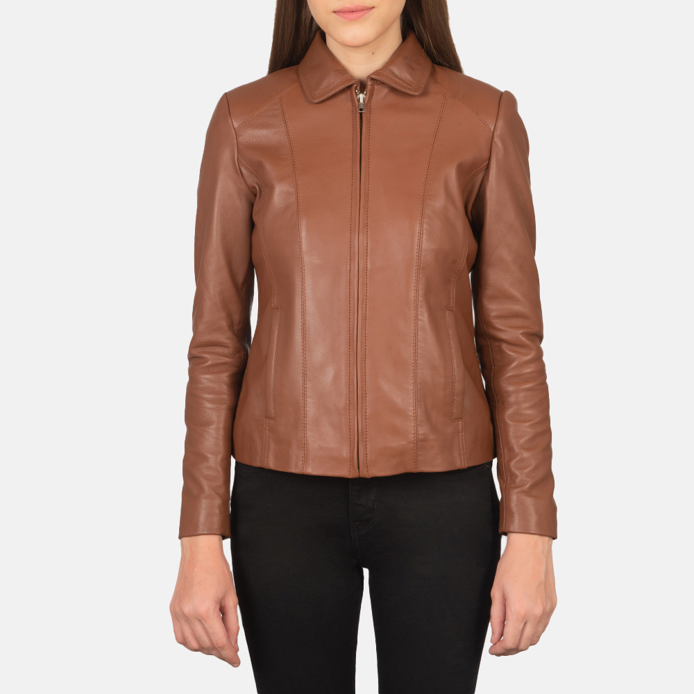 WomensColetteBrownLeatherJacketCloseFront-5-1659373329813.jpg
