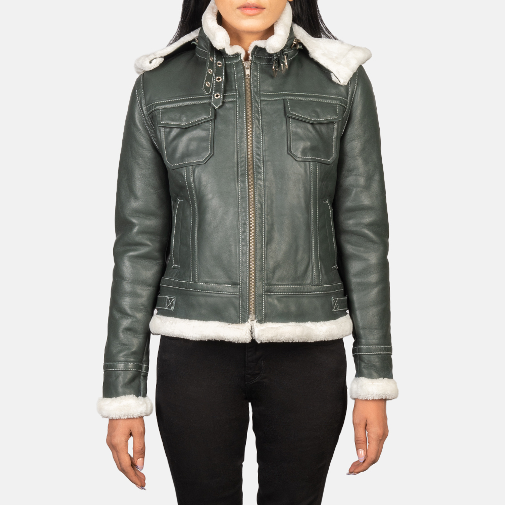 WomensFionaGreenHoodedShearlingLeatherJacketCloseFront-5-1652195490955.jpg