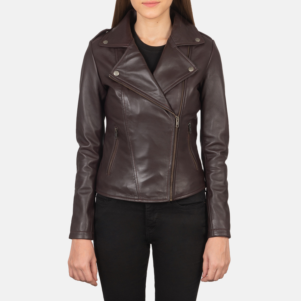 WomensFlashbackMaroonLeatherBikerJacketCloseFront-5-1659374370905.jpg