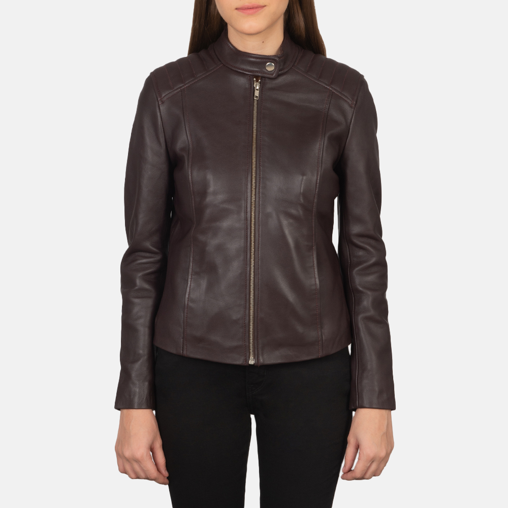 WomensKelseeMaroonLeatherBikerJacketCloseFront-5-1659375621757.jpg