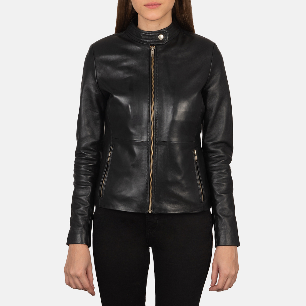 WomensRaveBlackLeatherBikerJacketCloseFront-5-1659377032664.jpg