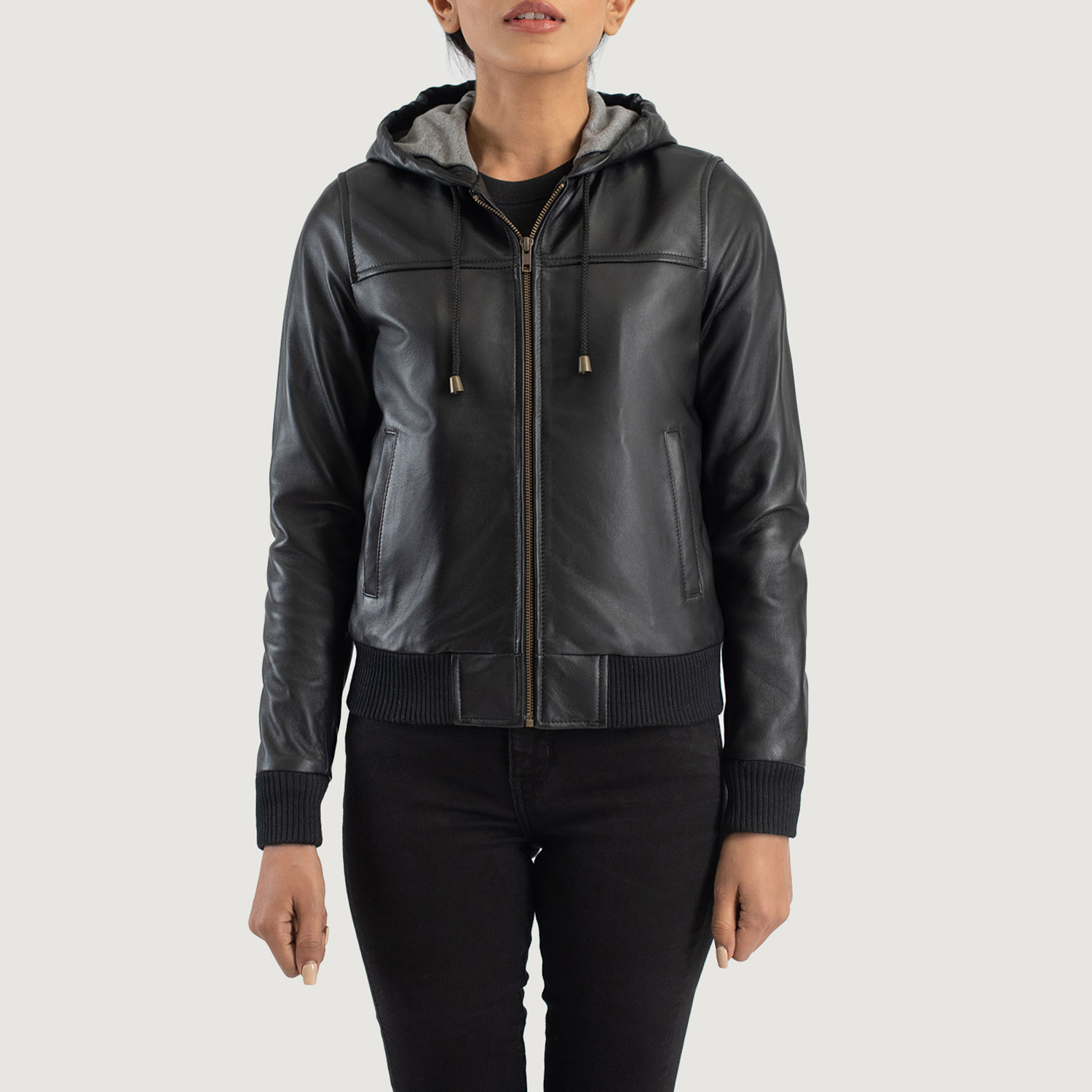 WomensRebellaBlackHoodedLeatherBomberJacketCloseFront-5-1686935084349.jpg