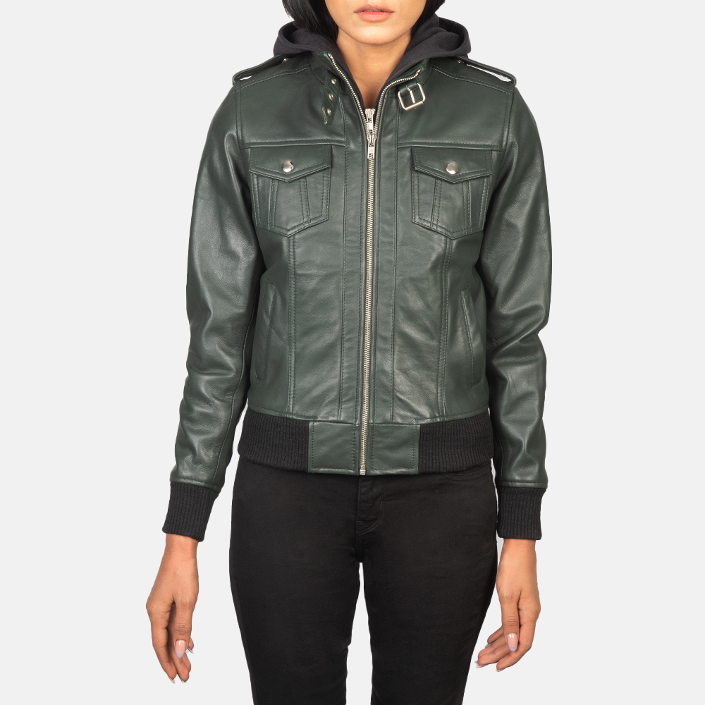 WomensRoslynGreenHoodedLeatherBomberJacketCloseFront-5-1652717753774.jpg