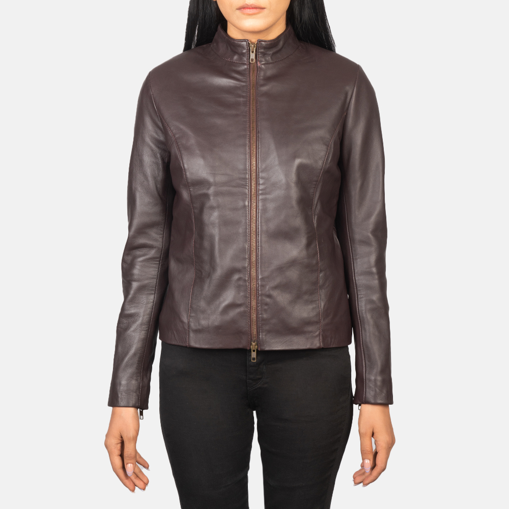WomensRumellaMaroonLeatherBikerJacketCloseFront-5-1652194219316.jpg