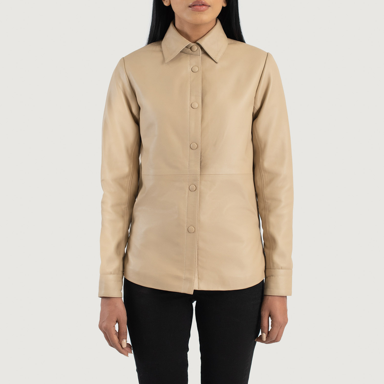WomensZenithBeigeLeatherShirtJacketCloseFront-5-1686937066459.jpg