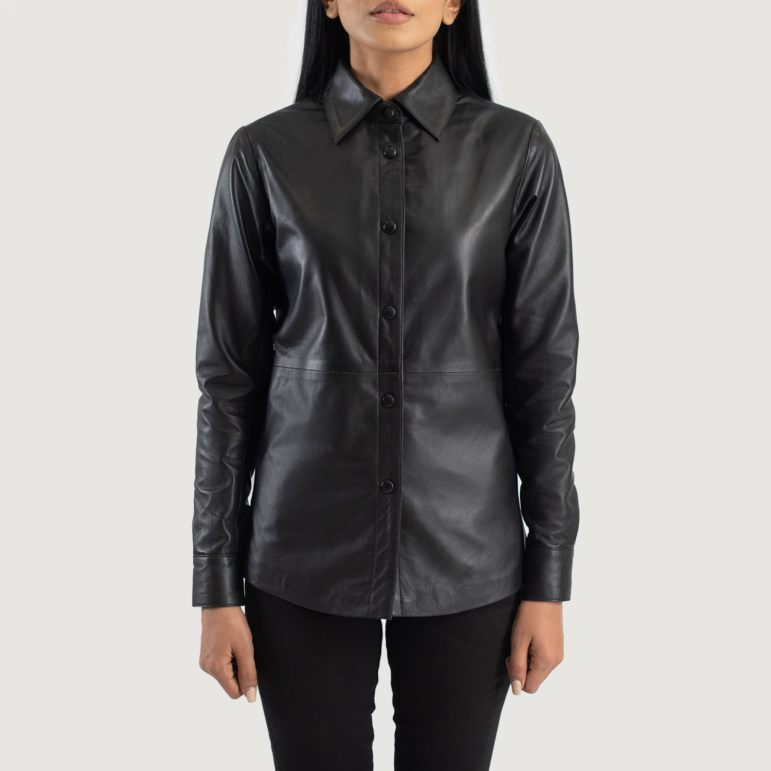 WomensZenithBlackLeatherShirtJacketCloseFront-5-1686937099147.jpg