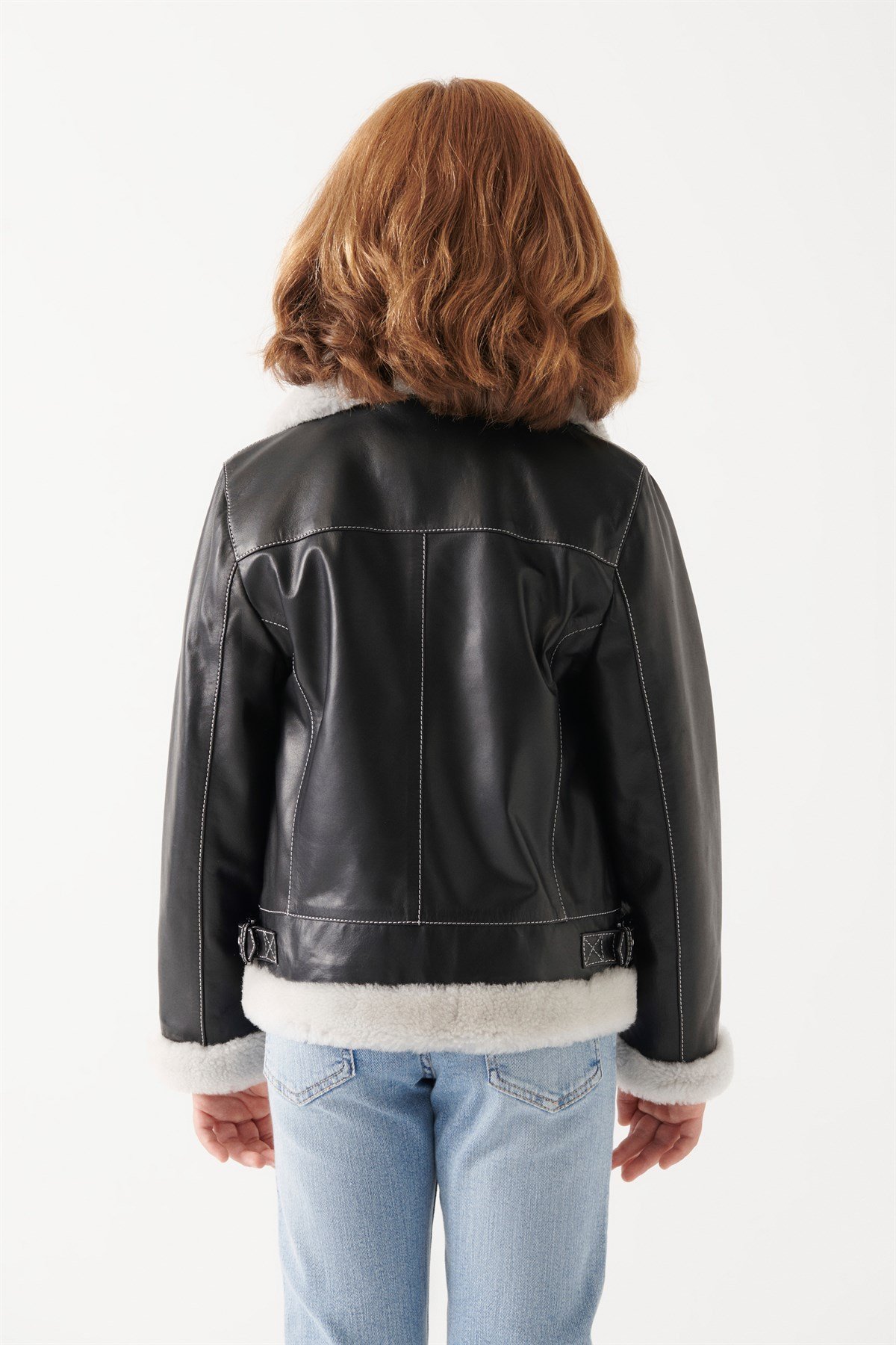 CHARLY Girls Black Leather Jacket
