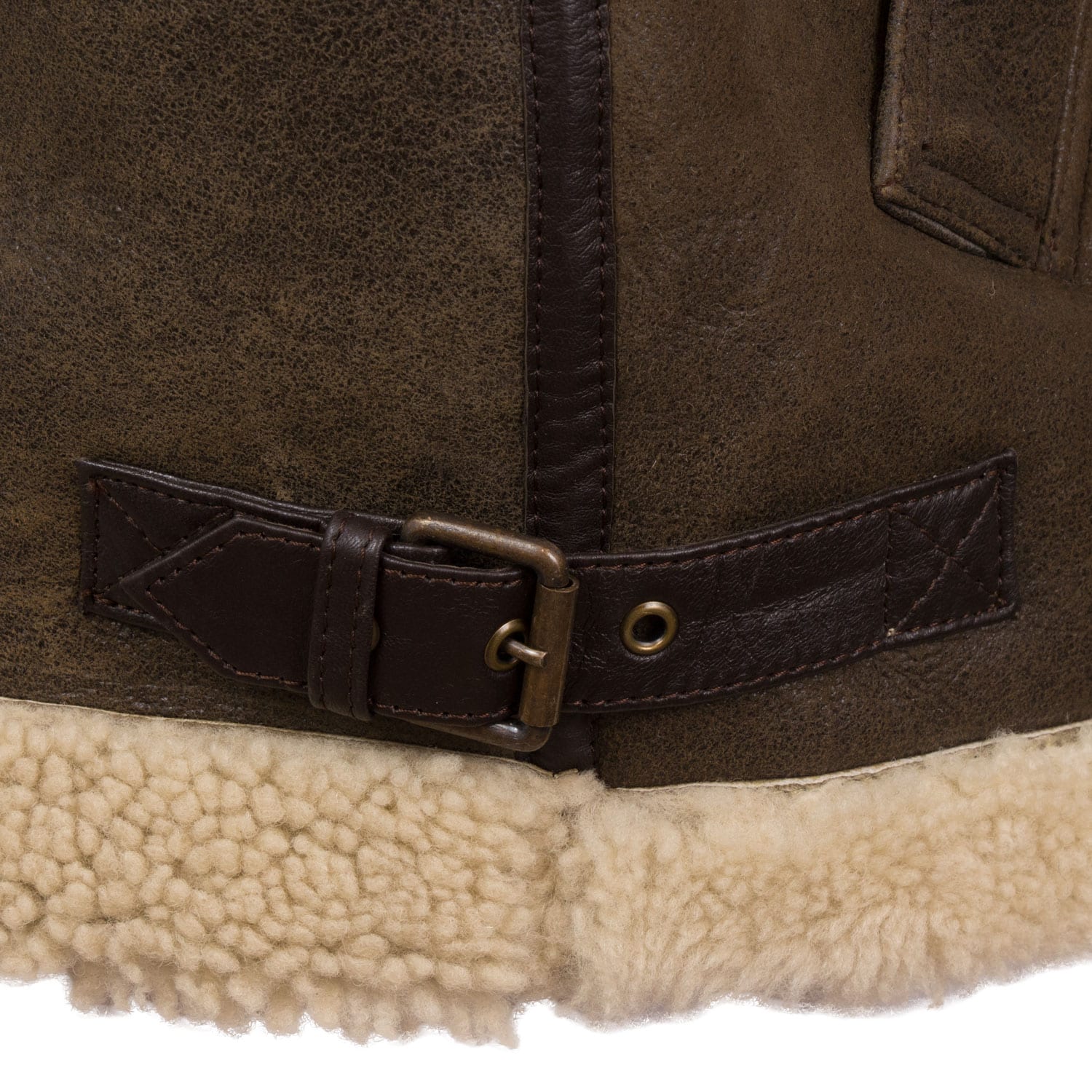 B5: MEN'S ANTIQUE SHEEPSKIN LEATHER FLYING JACKET