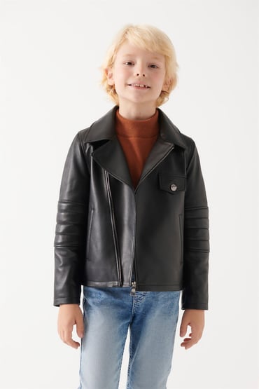 JONNY Boys Black Leather Jacket