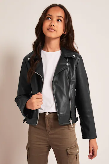 Lipsy Faux Leather Biker Jacket