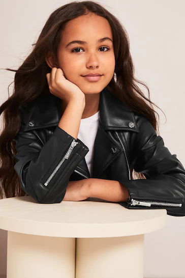 Lipsy Faux Leather Biker Jacket