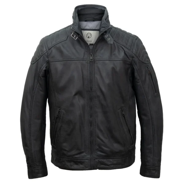 MAC: MEN'S GREY LEATHER JACKET
